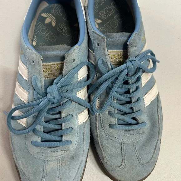 Adidas Handball Spezial BD7632 Blue Suede Gum Sole Sneakers Size 7.5 men - Picture 6 of 8